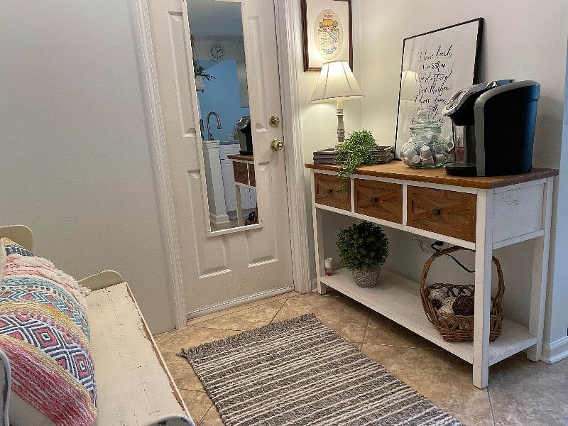 Coffee Bar in Kitchenette / Laundry Room