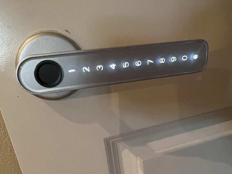 Biometric & code locks on private spaces & Entrances