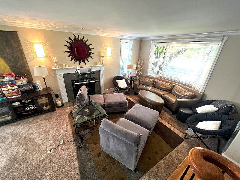 Multiple living room spaces & games/cards