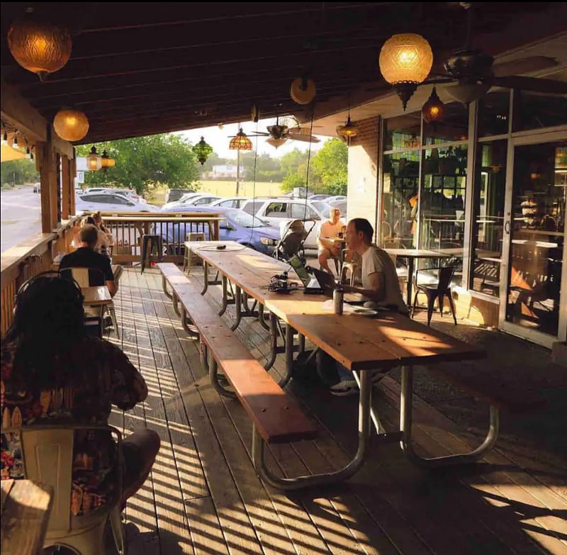 Epoch, a 24/7 cafe less than 10 minutes away.