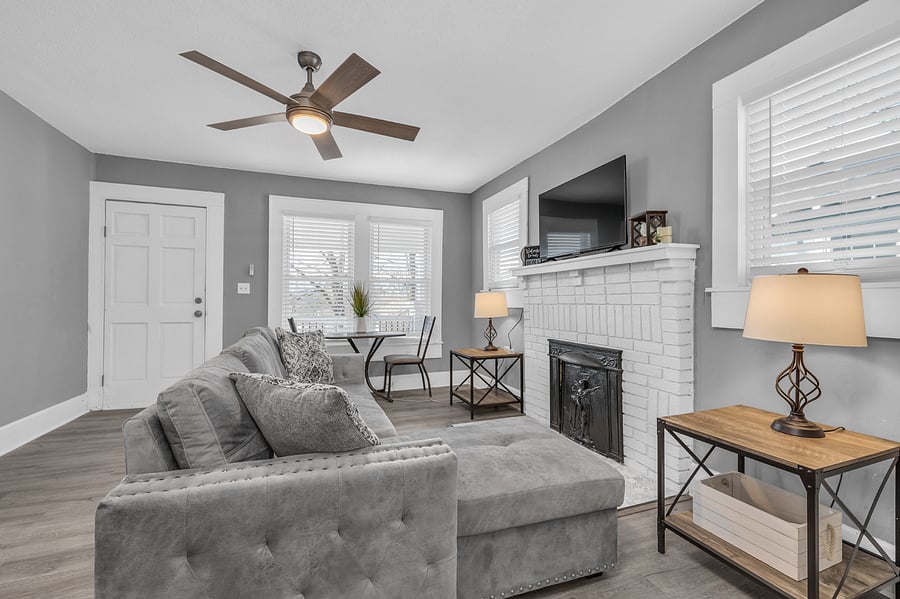 Living room/a comfortable place to retreat after work and on the weekends!
