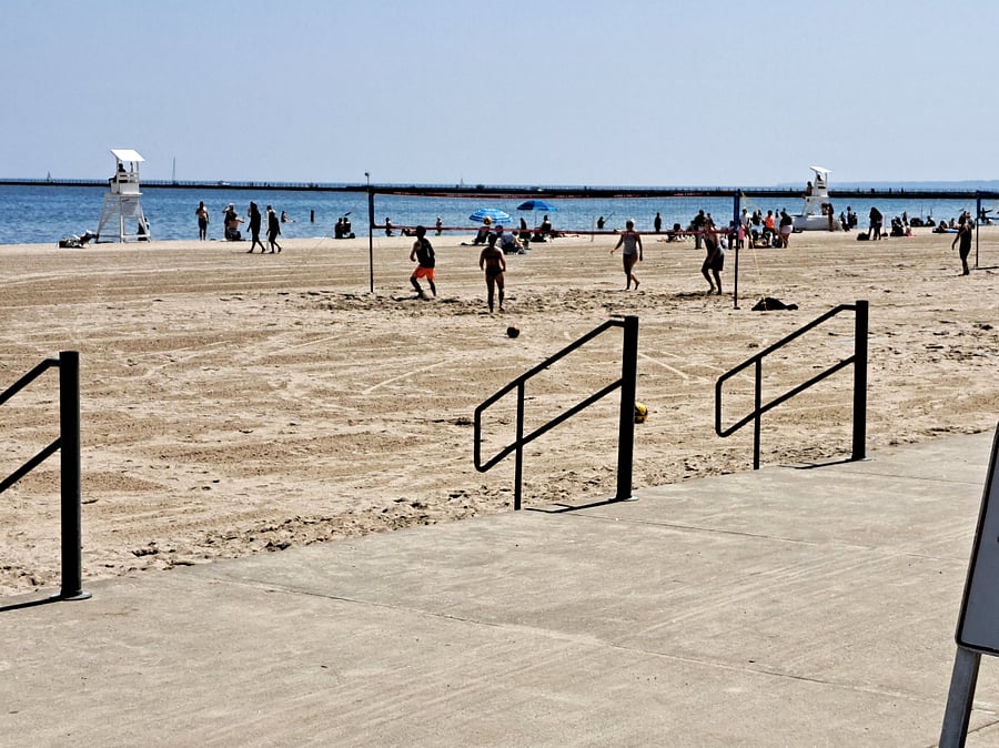 Ontario beach across the street