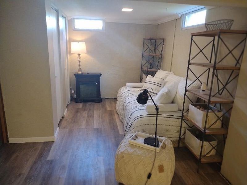 Lower Level Guest Daybed with Closet and Built in Dresser (left)