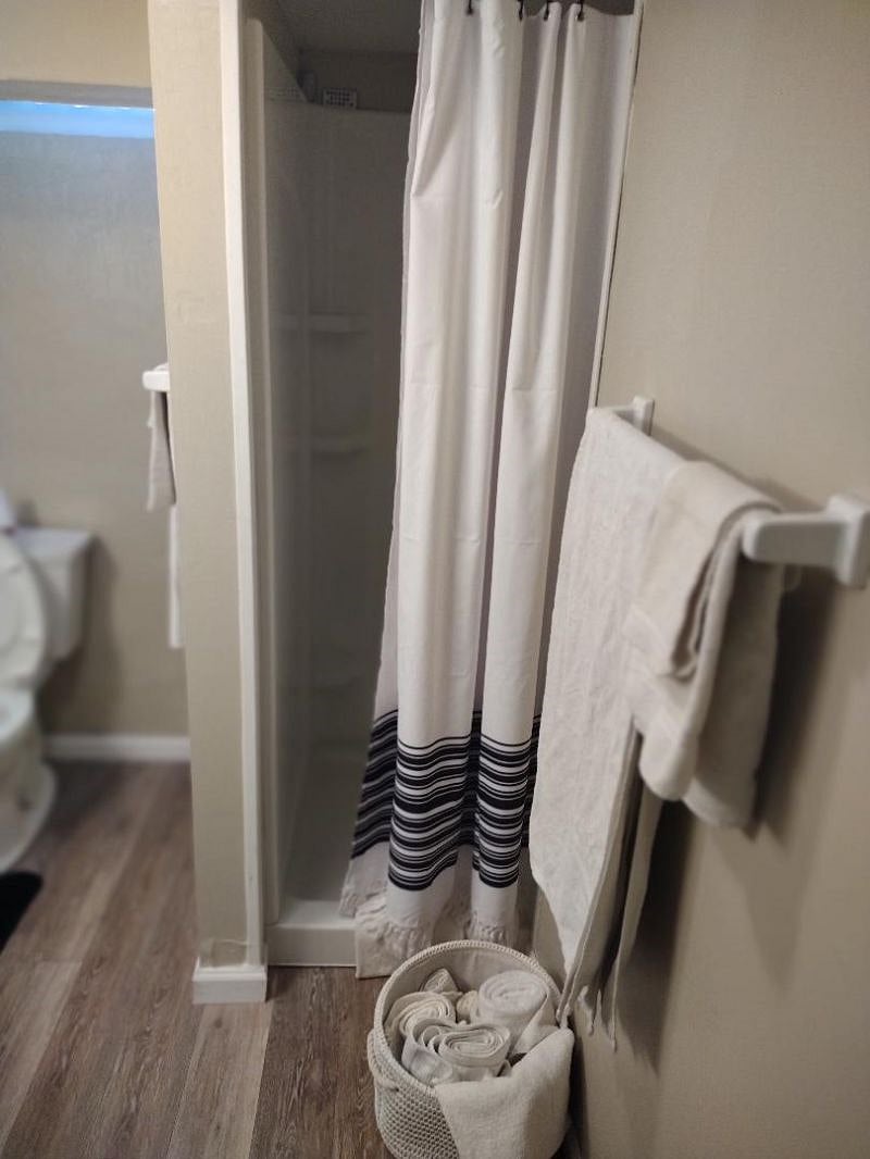 Lower Level Guest Bath and Shower Off of Guest Bed Area