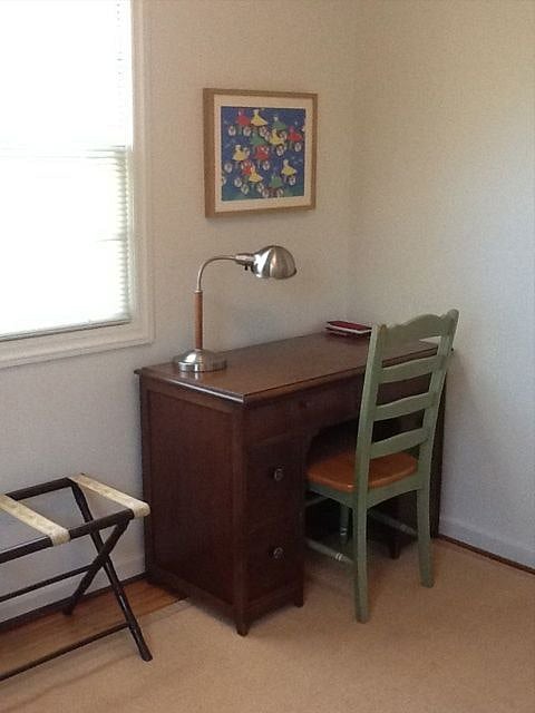 workspace on lower level (in trundle bedroom)