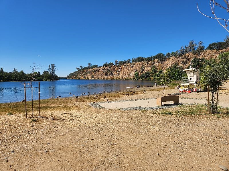 swim area at Lake Natoma
