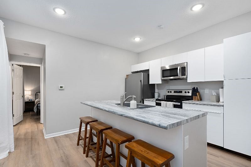 Stools for breakfast, dinner, or a bright space to work!