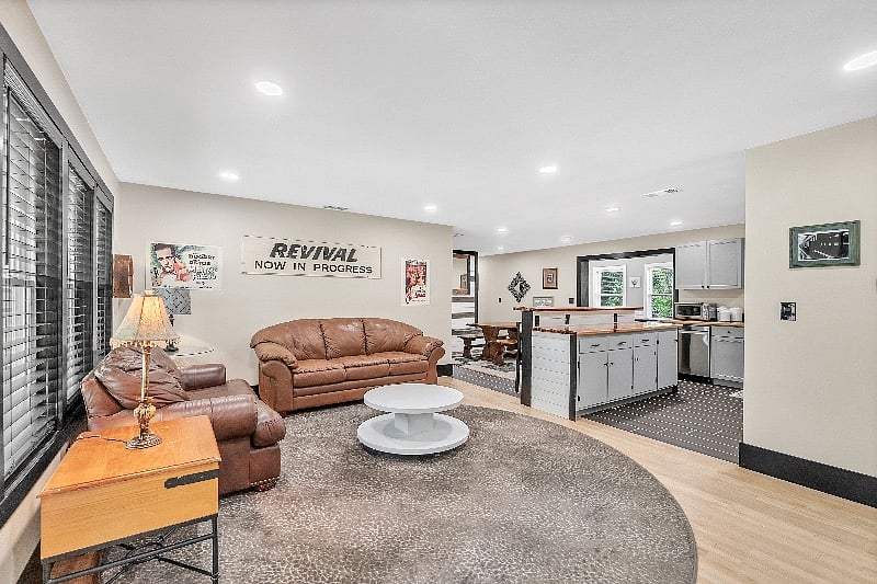 Shared Space Living room to kitchen