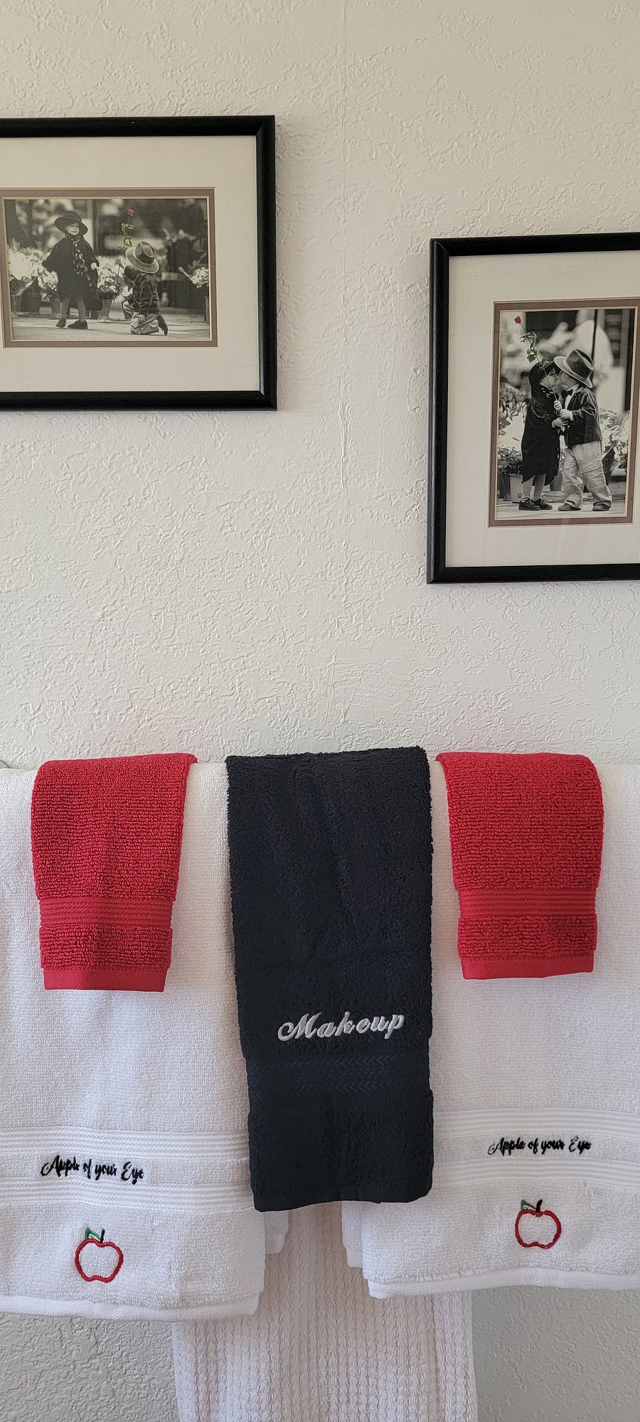 Monogrammed towels