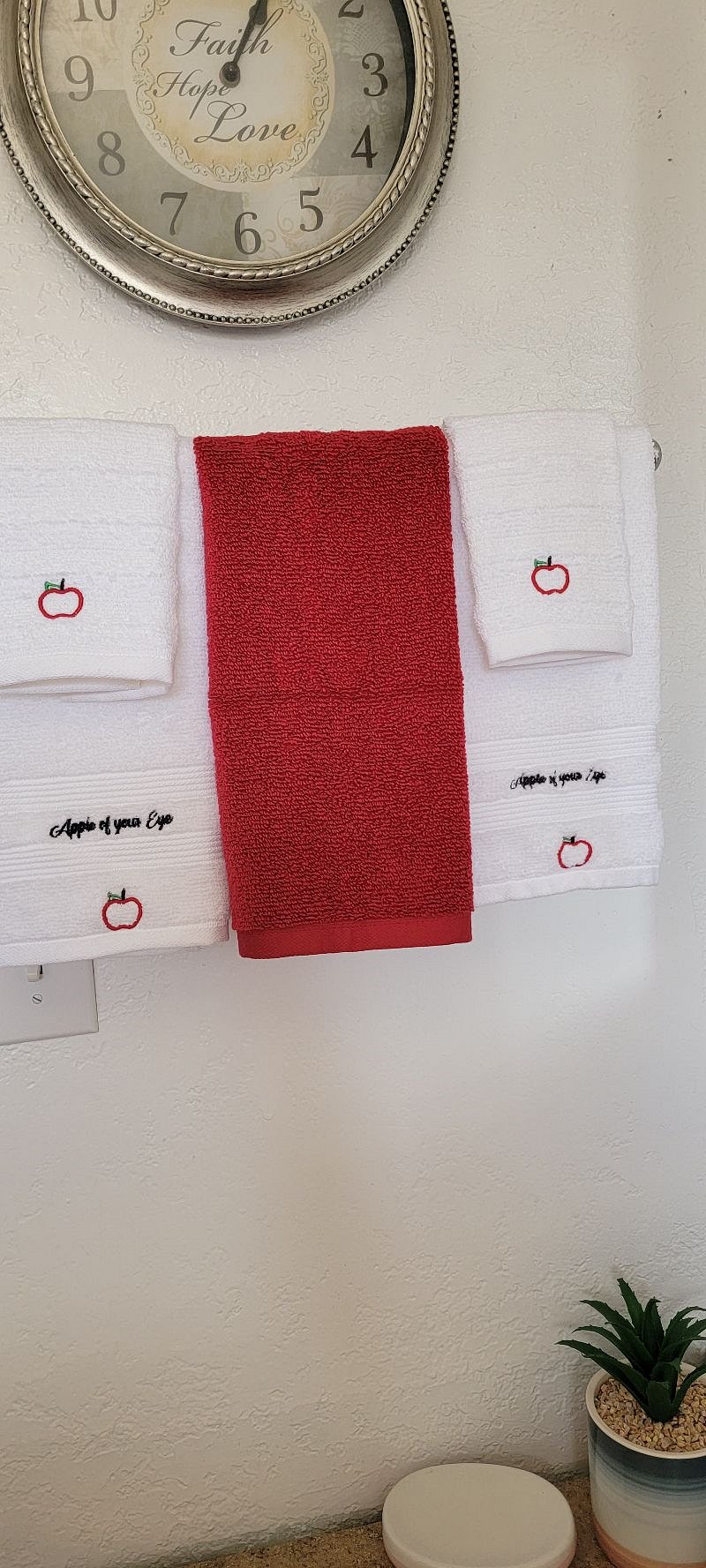 Monogrammed towels