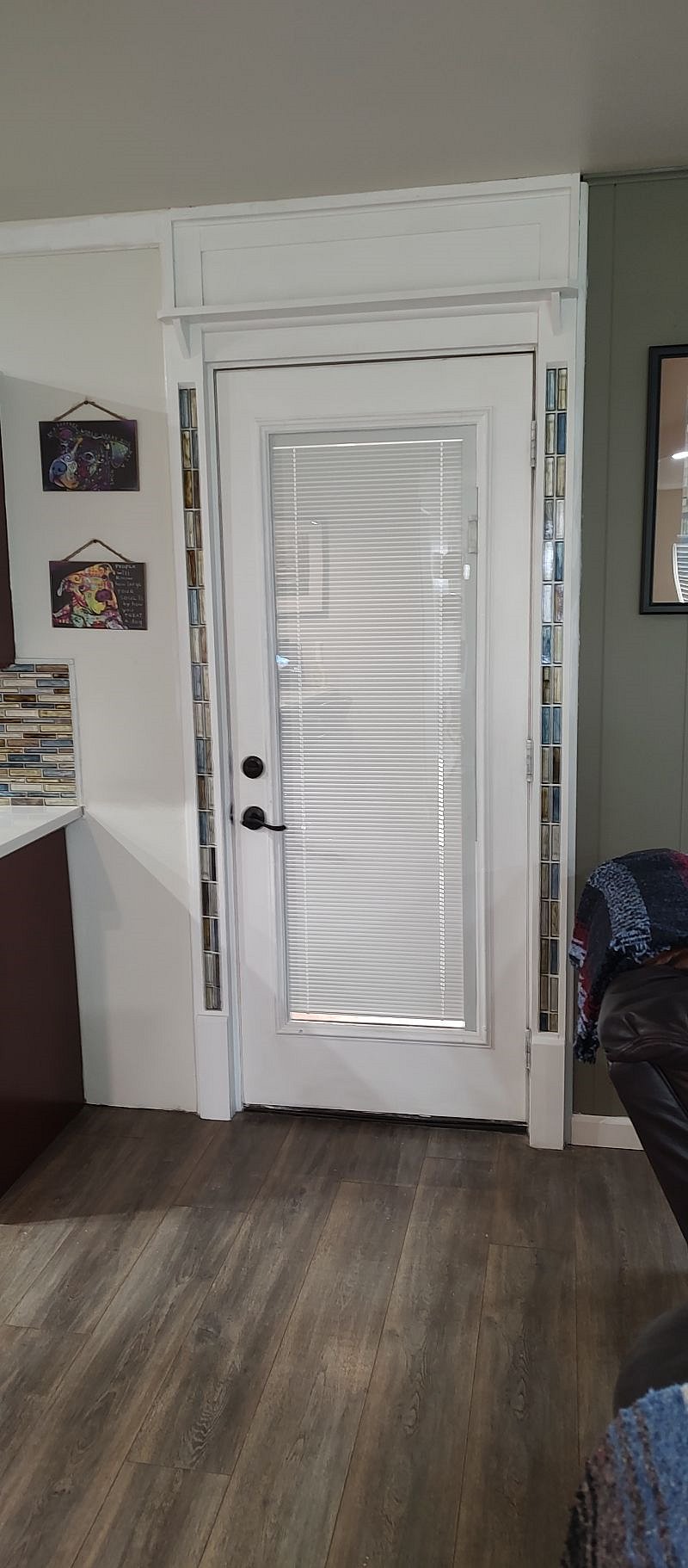 Door leading out to the family room
