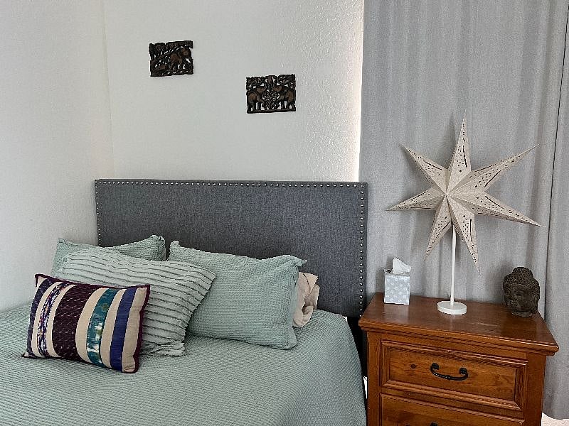 Cozy bed details