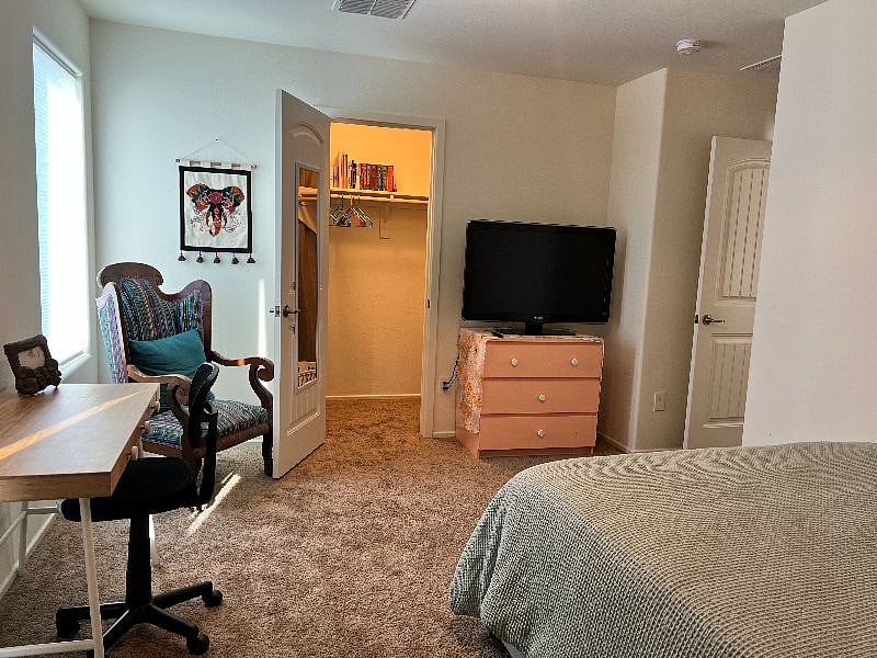 TV with Amazon Firestick attached for binge watching from bed