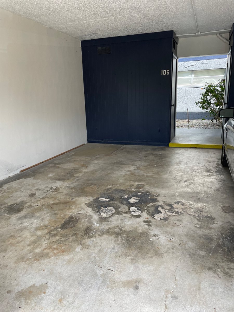 covered parking steps away from the front door