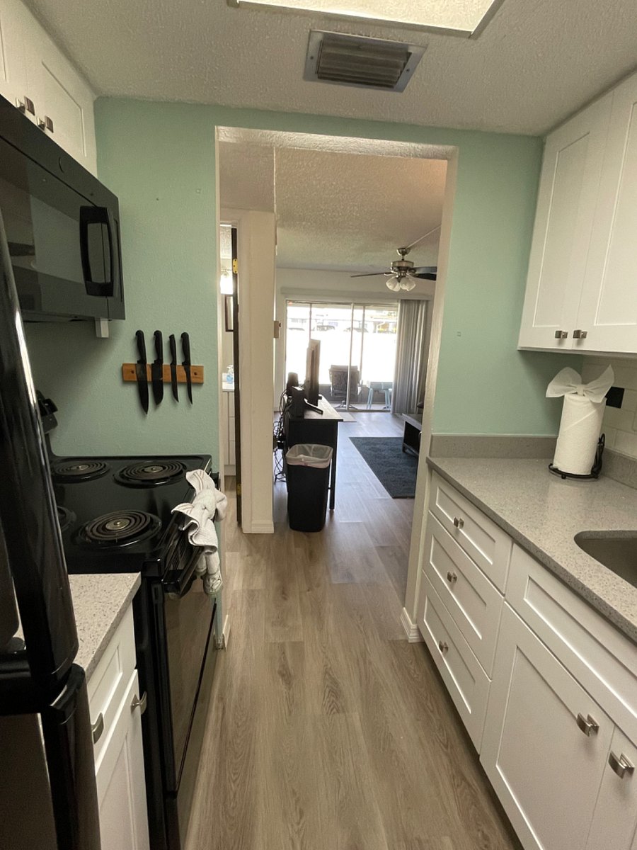 Newer appliances in remodeled kitchen