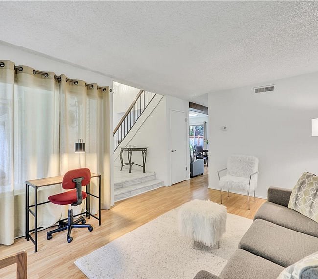 Living Room, Foyer, peek into Great Room