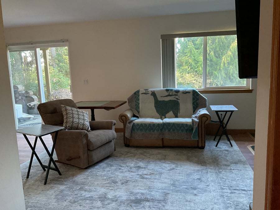 Living room - there is a large sofa now in this room as well. I need to update photo to show the reclining sofa
The small sofa shown is also a recliner