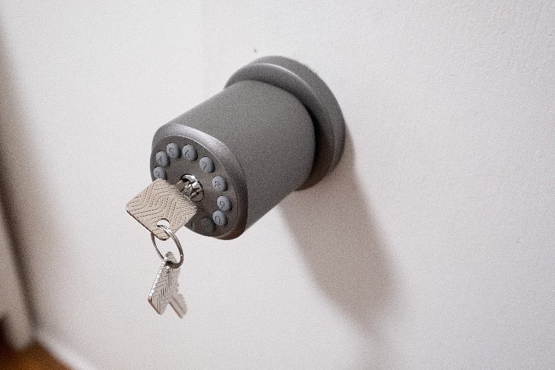 Privacy Guaranteed with a full cypher lock with automated locking. 