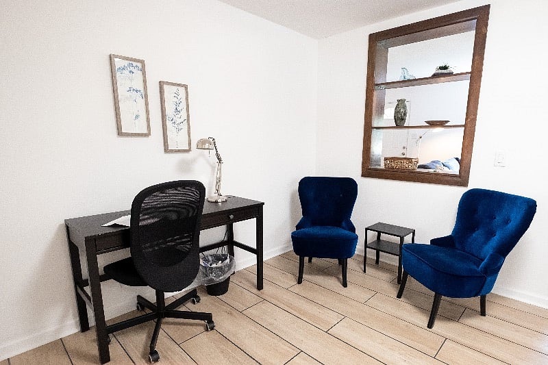 Bright and friendly shared work area