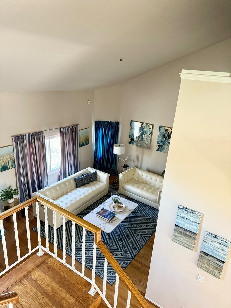 View of the Living Room from Upstairs