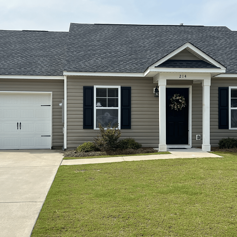 Front of house- Garage available for parking