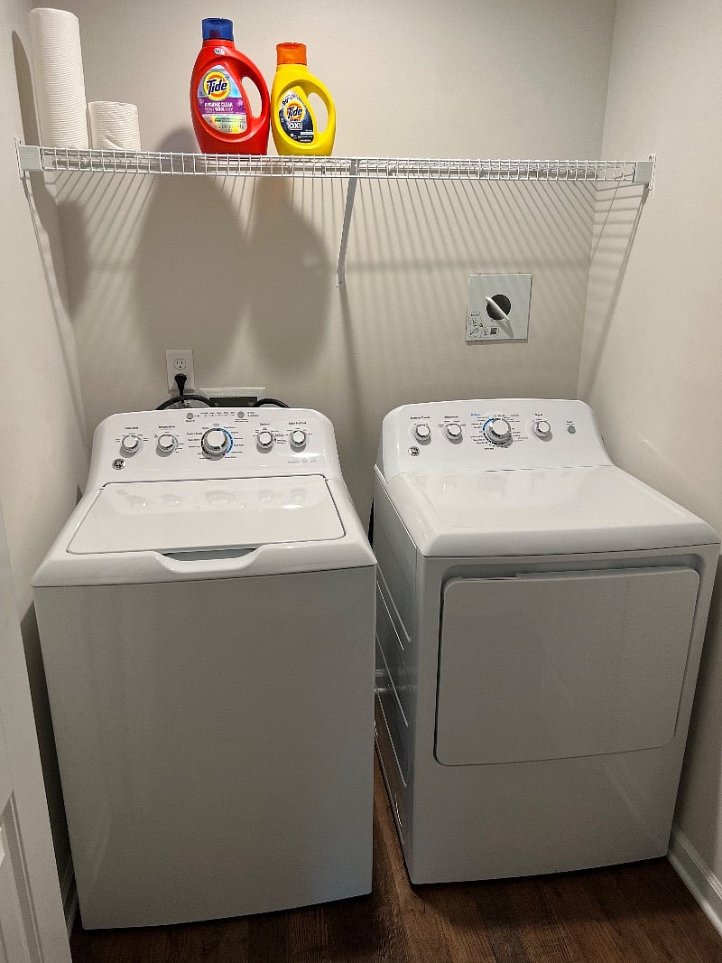 Washer and dryer provided