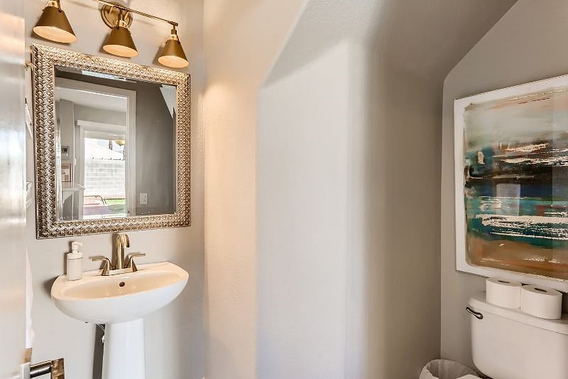 Half bath on main floor