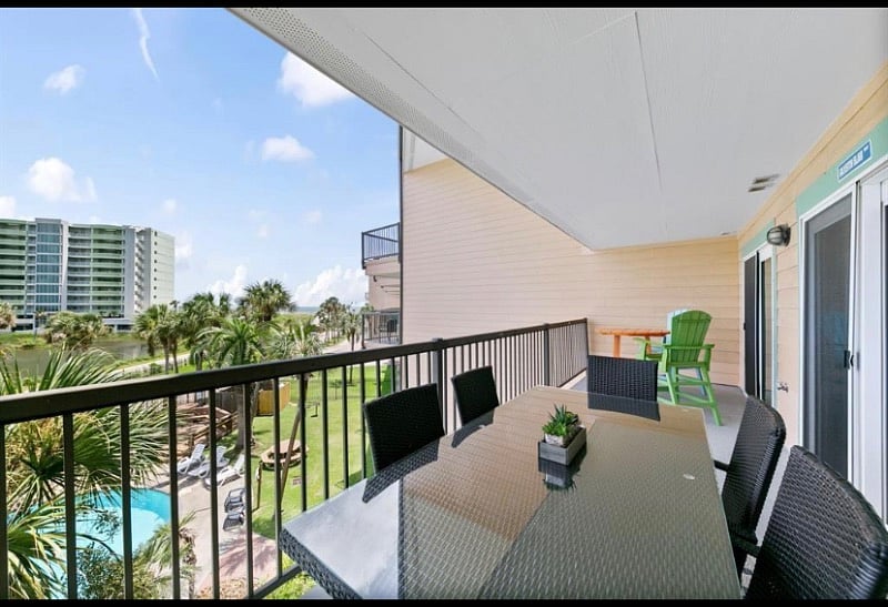furnished balcony