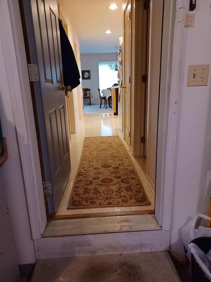 Entry from garage