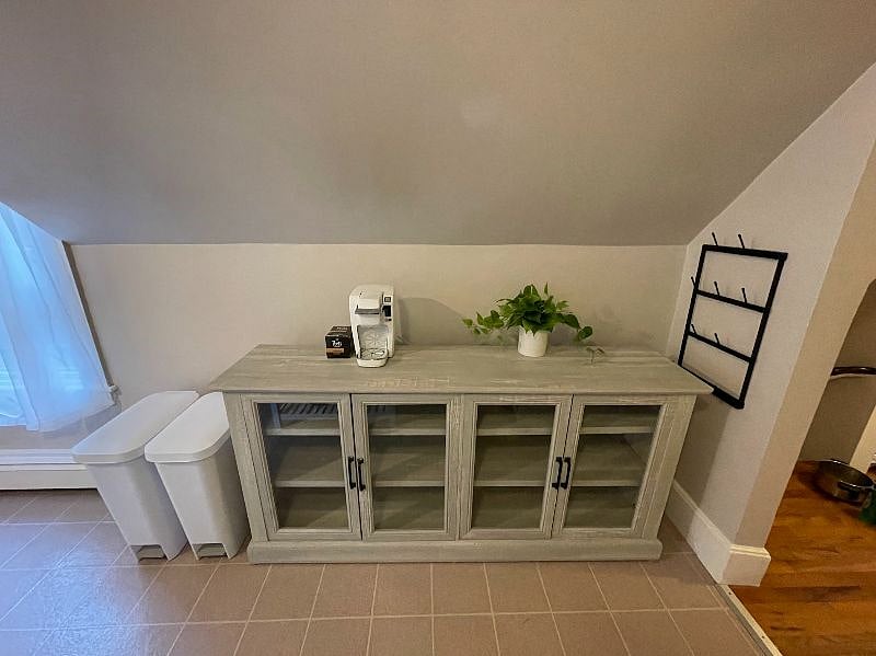 Coffee bar with lots of storage space