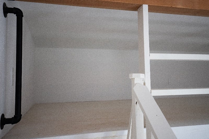 Private lofted storage area