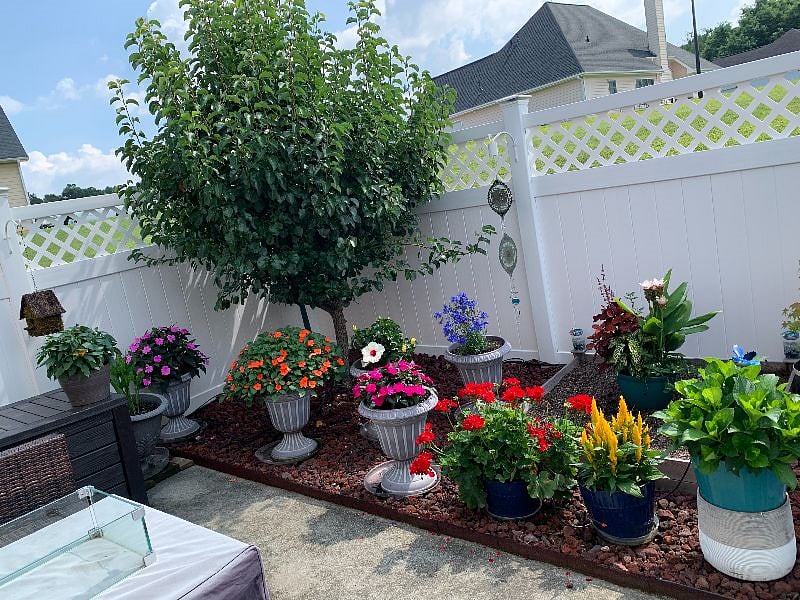 24x7 access to fenced backyard garden.  You will have your own key to the garden