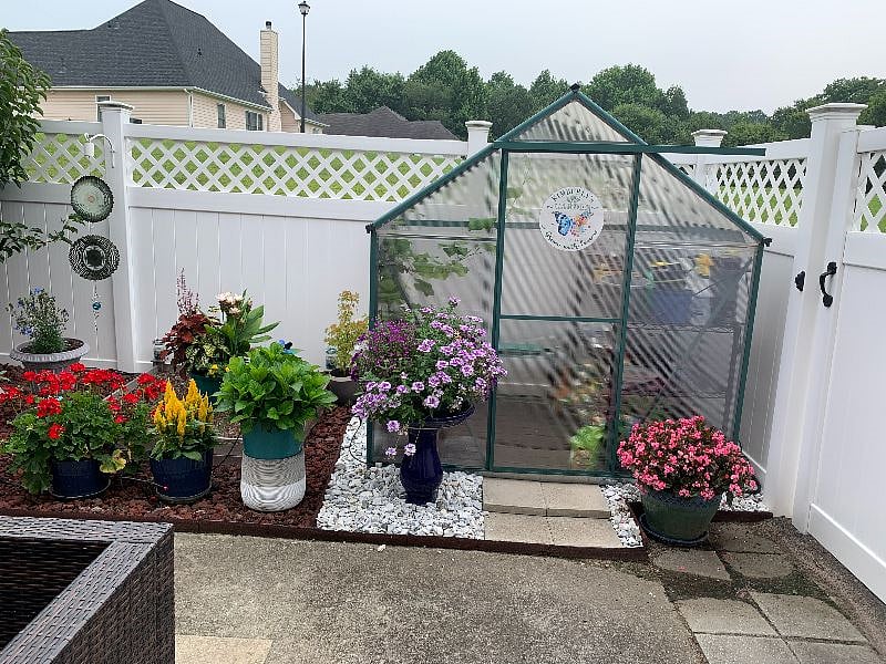 you are welcome to use the greenhouse for your own little gardening projects 