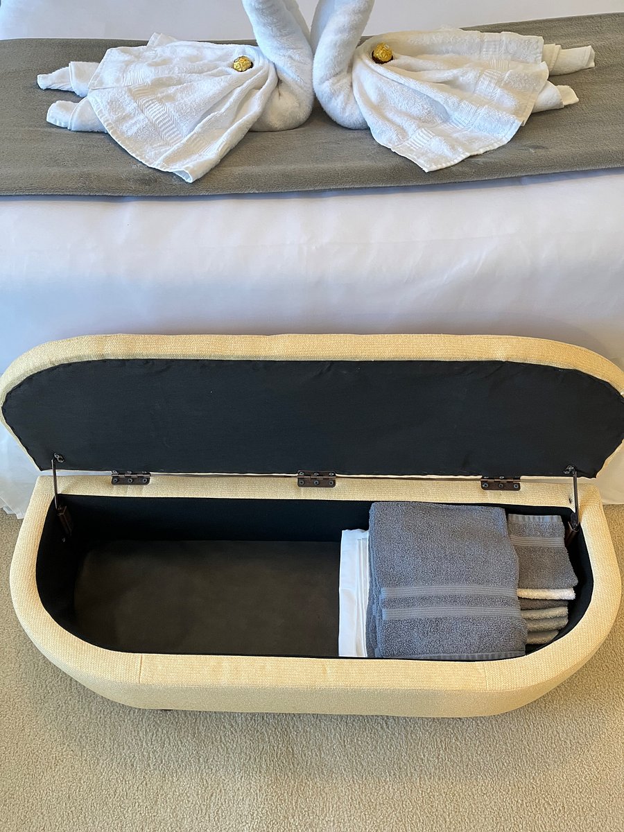 Extra storage space for towels, face clothes, bedding and clothes