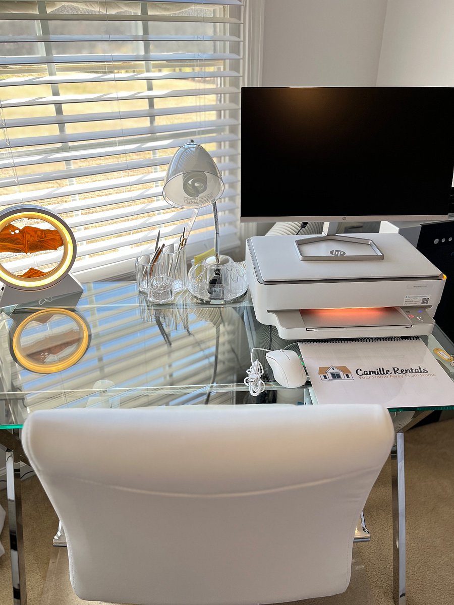 Wireless printer, monitor, mouse and other office supplies including  printing paper