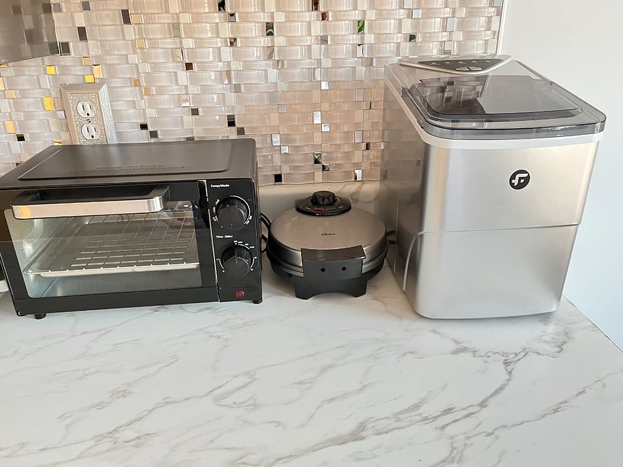 Ice Maker, Waffle Maker, toaster ovens