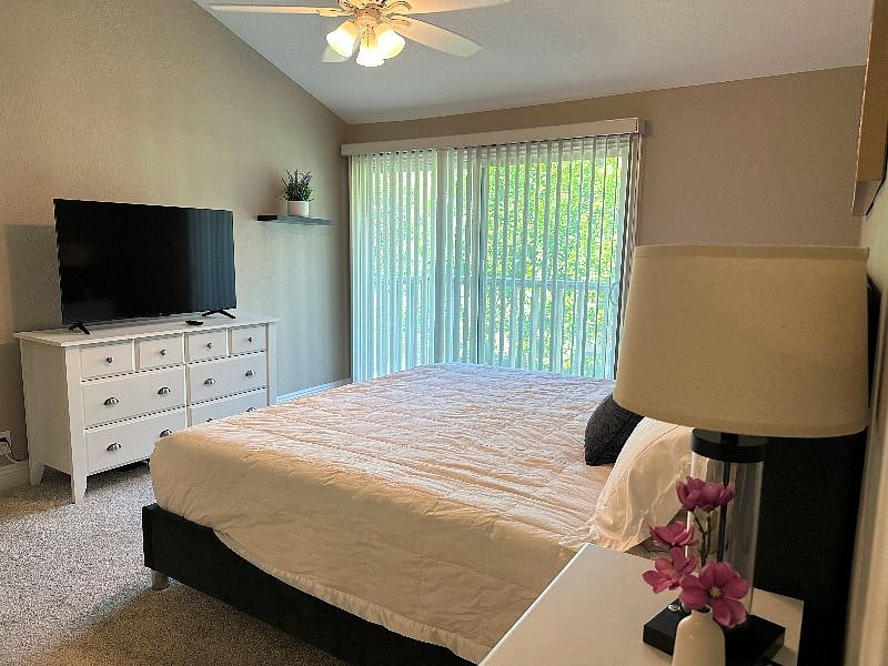 Master bedroom with King size bed