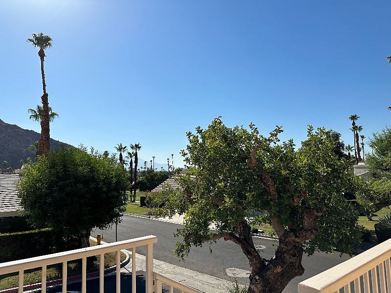 View from front house balcony