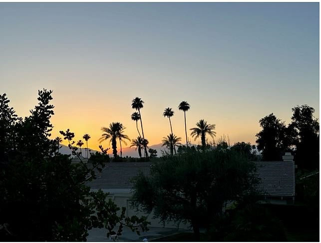Sunset view from the balcony