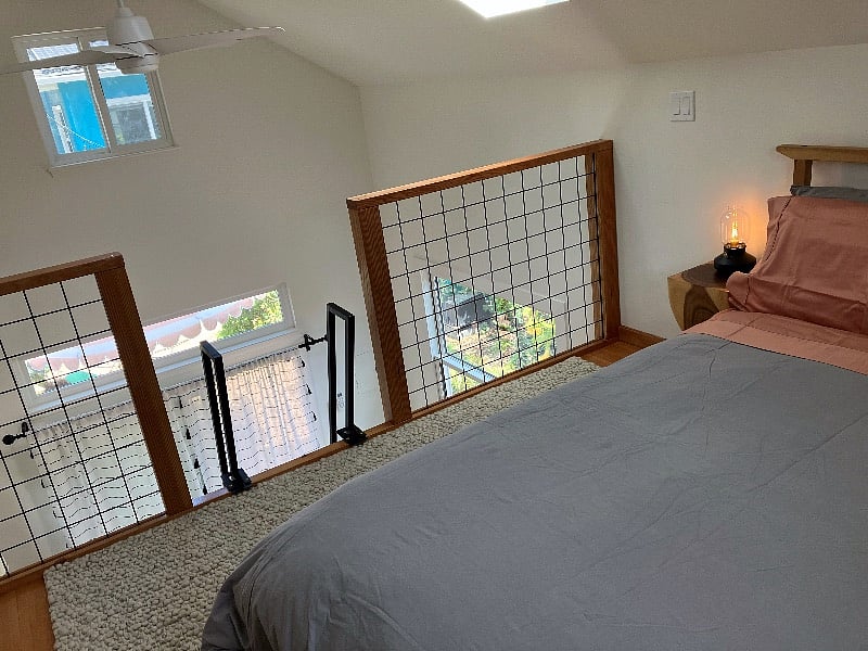 Loft railings and stairs
