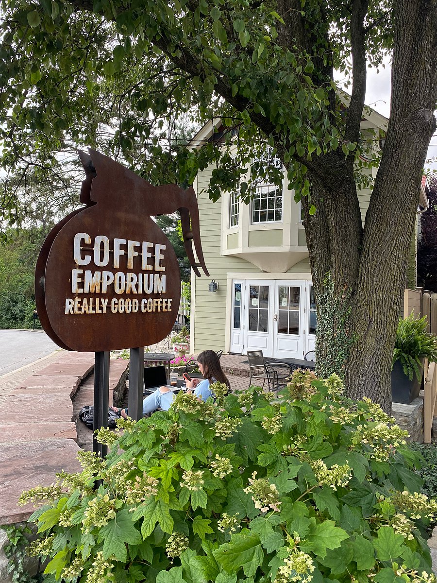 This charming neighborhood coffee shop is waiting for you at the end of our street!