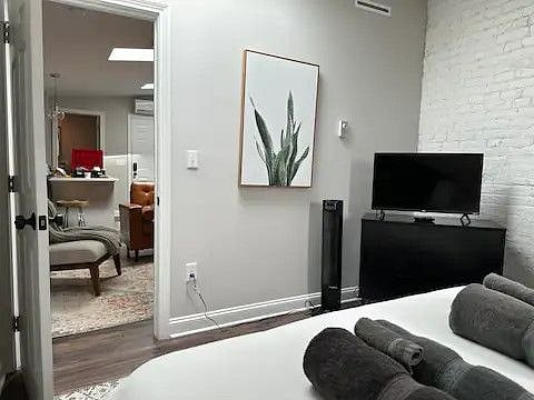 All bedrooms are directly off the living room.