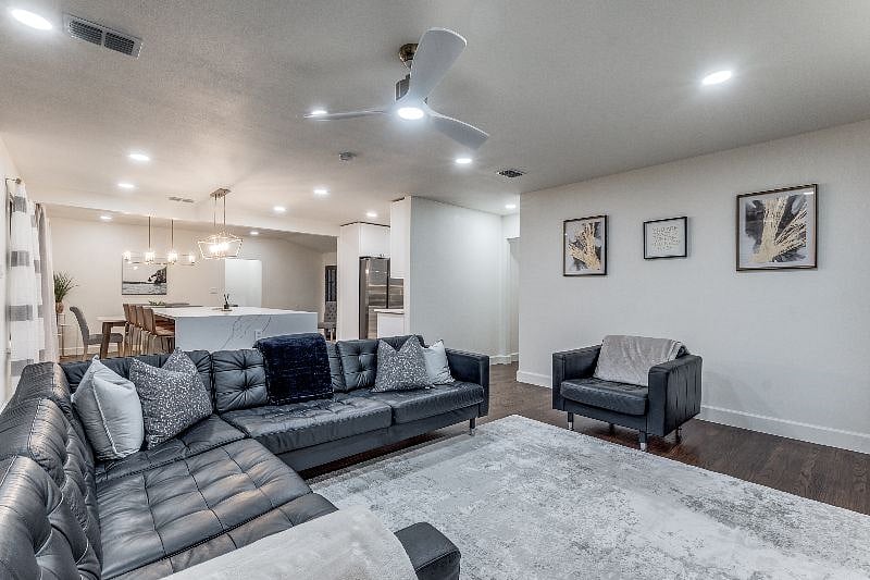 Comfortable, spacious living spaces.