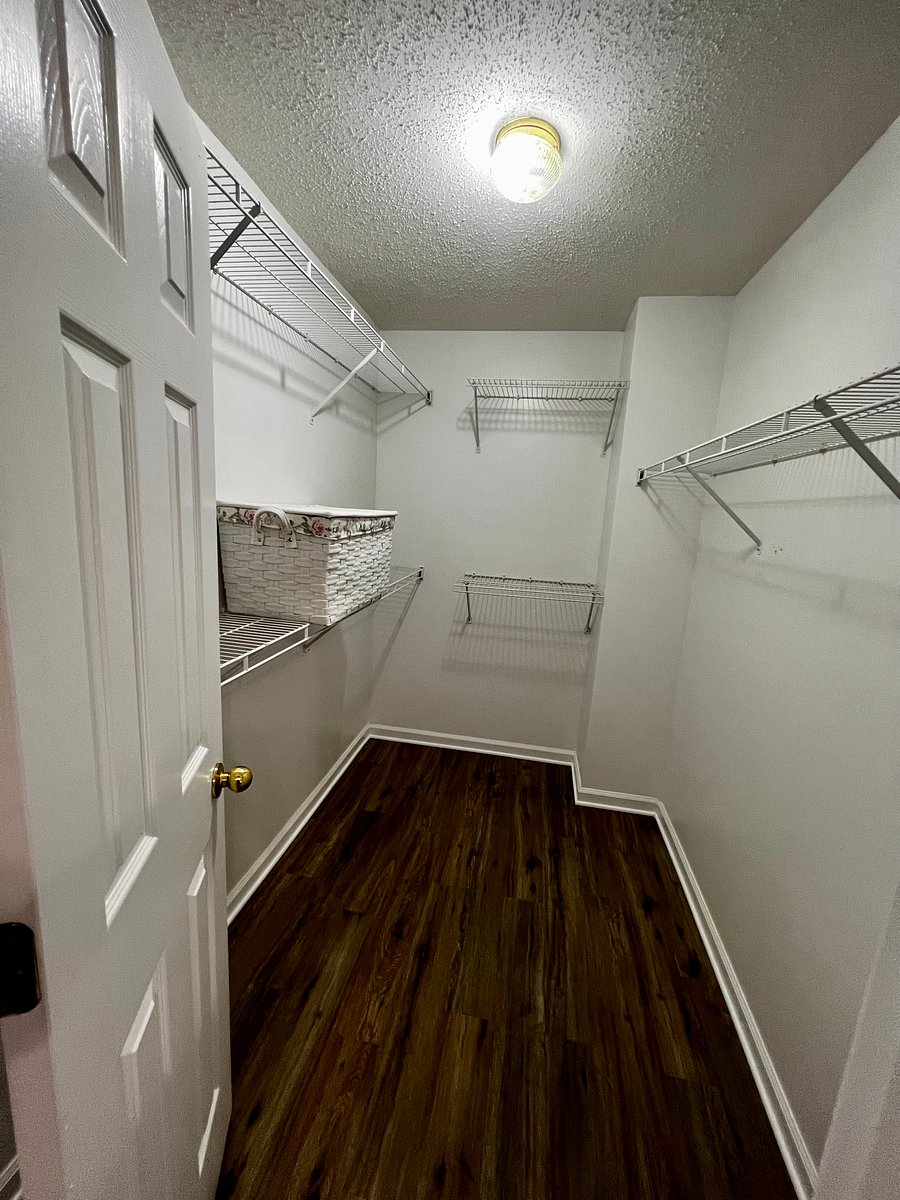 Master bedroom walk in closet
