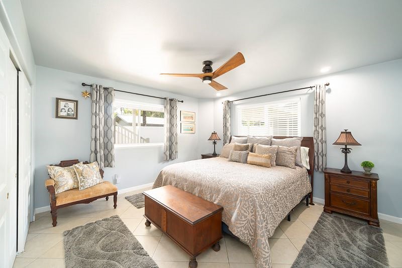 Bedroom with king bed
