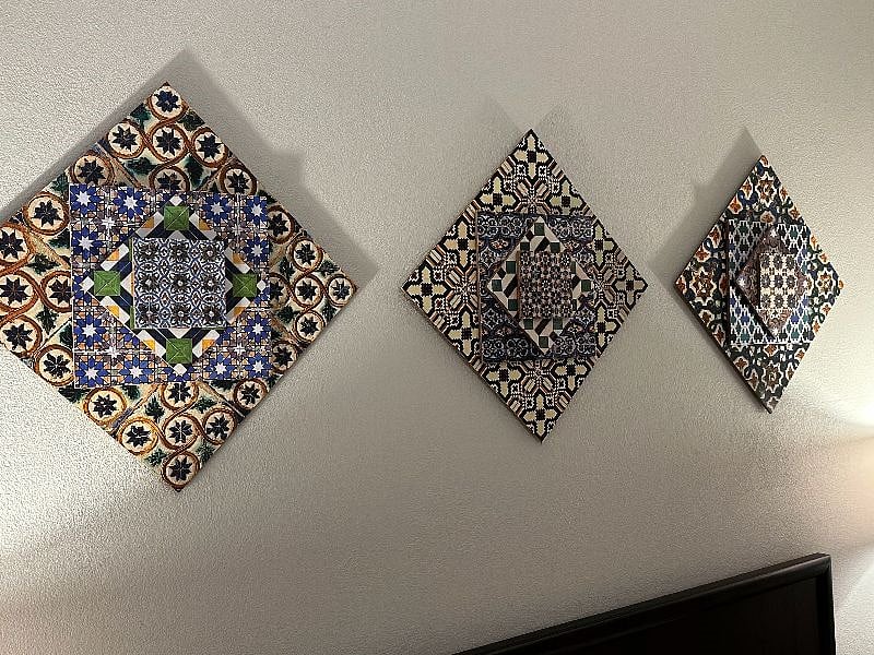 Custom artwork showcasing Spanish and Portuguese tile.
