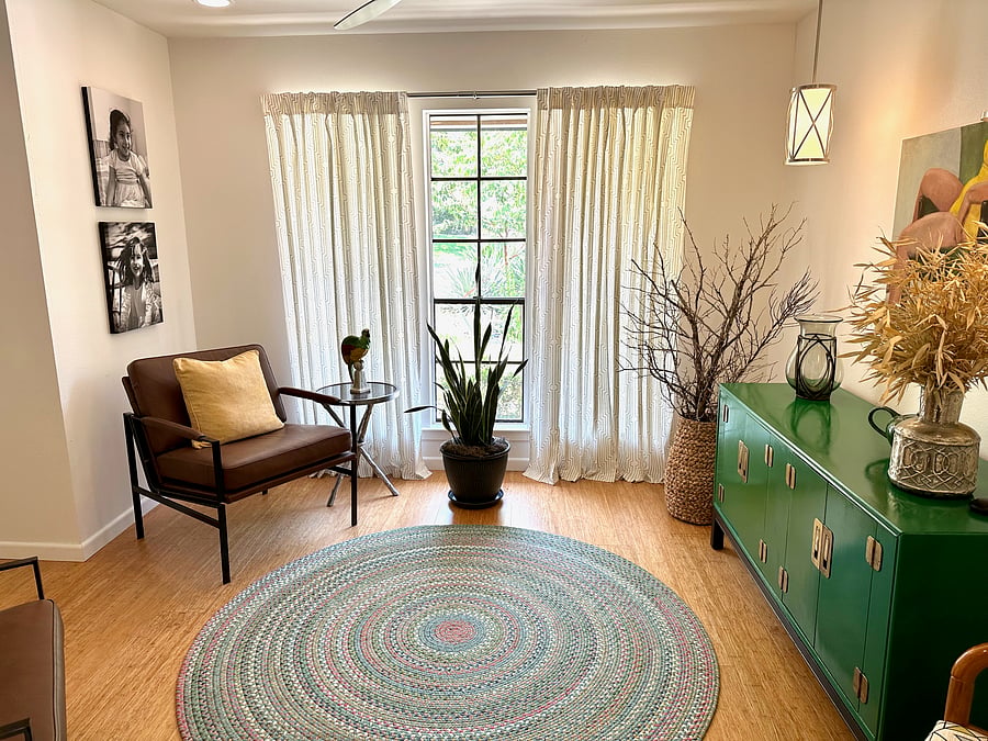 The lounge is a great place to tuck away to read a book while enjoying a drink
