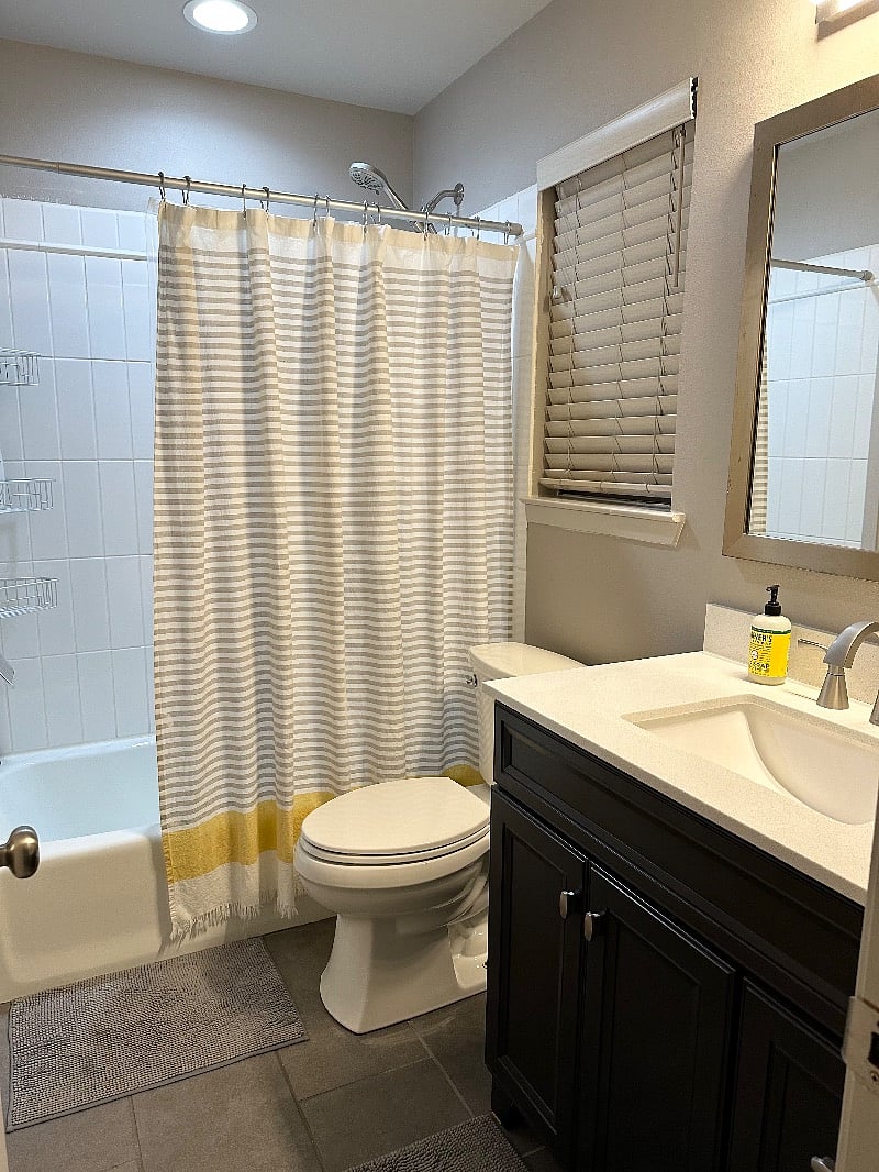 Private bathroom entry from bedroom