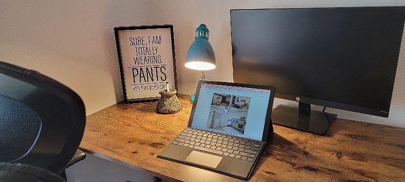 Work Station: High-Speed Internet, Desk, Computer Chair, Desk Lamp, and Monitor. Must bring your own laptop.