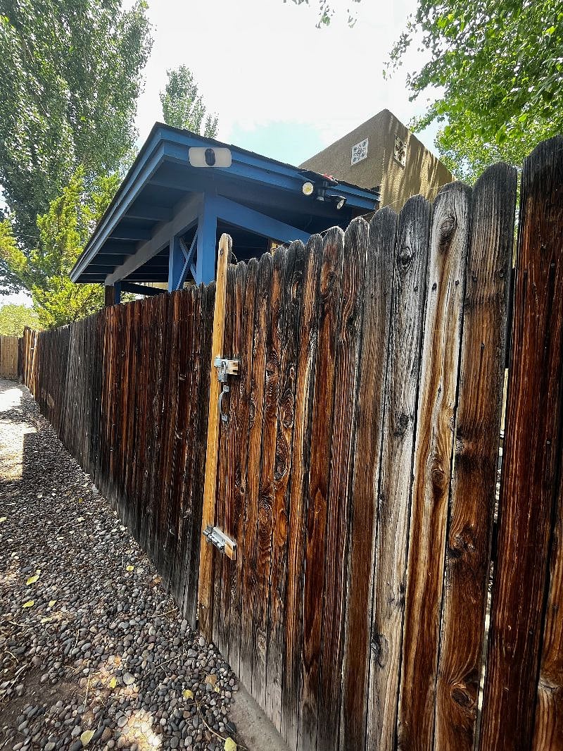 Privacy fence for added security and solitude.